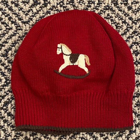 π NWOT! π Perfect Condition. Janie & Jack 6-12M Red Horse Beanie